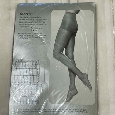 NEW Vintage Christian Dior Pantyhose Control Top Sheer Leg Tights Diorella