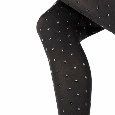 Wolford 'Fabienne' Shimmer Dot Tights, Black