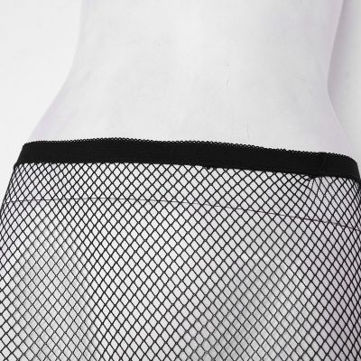 US Women Fishnet Lace Legging Transparent Footless Tight Trousers Long Pants