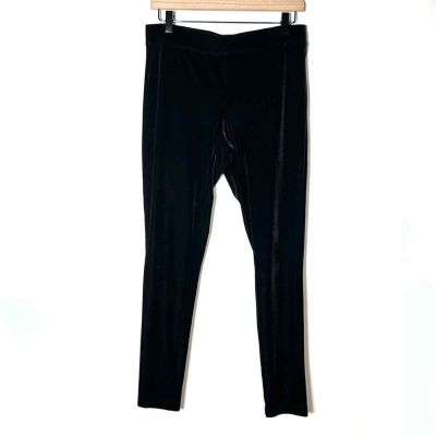 Express black velvet casual legging pants size medium M B71