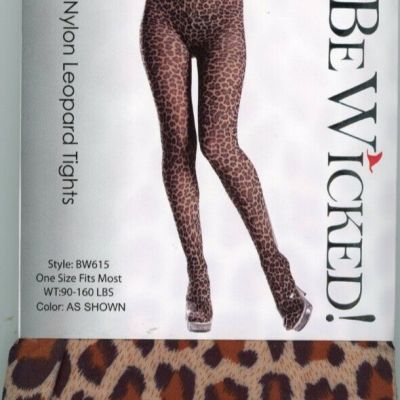 Leopard Tights Animal Print Footed Pantyhose Costume Hosiery BW615