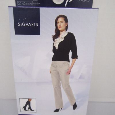 Sigvaris 843C  Soft Opaque 30-40 mmHg Closed Toe Knee High