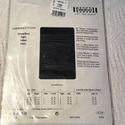 Tights Wolford Connection Fantaisie size 1 XS 15 DEN 1 18172 7005 NEW