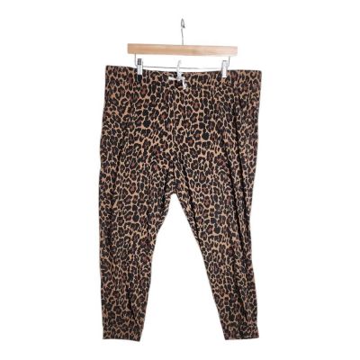 J. Crew Animal/Leopard Print Elastic Waist Pants size XXL