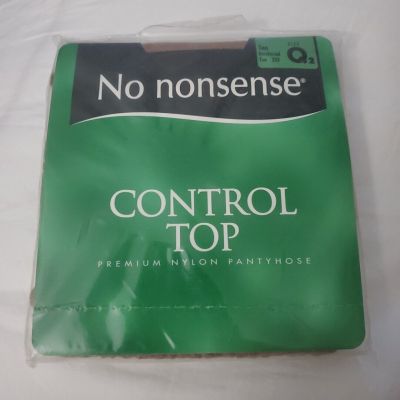 No Nonsense Control Top Panty Hose Size Q2