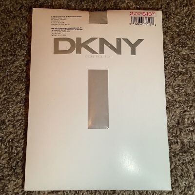 DKNY light opaque microfiber pantyhose, color classic chino, size: M