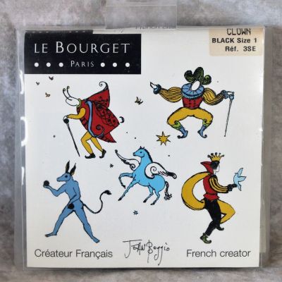 Le Bourget Paris Tights  Size 1 Clown Jean Boggio French Designer Sealed Pack