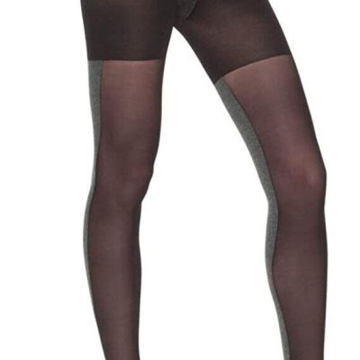 SPANX women's Tight End Tights Heathered Black / Gray size A