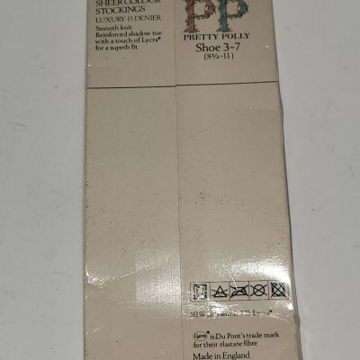 Pretty Polly Sheer Colour Stockings Size 8.5-11