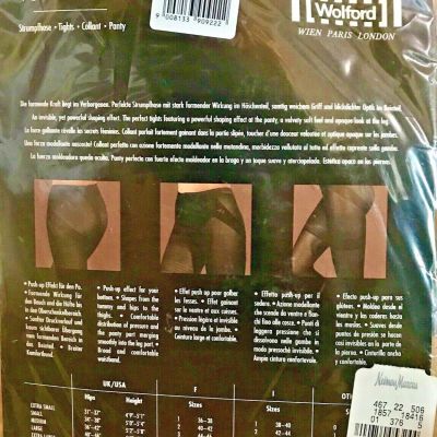 WOLFORD POWER SHAPE Size Large Black Opaque