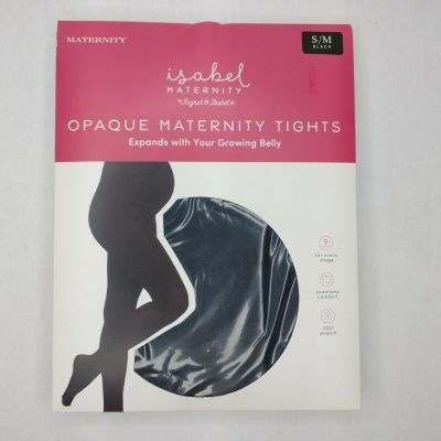 New Isabel Maternity Size S / M Black Opaque Tights Pantyhose