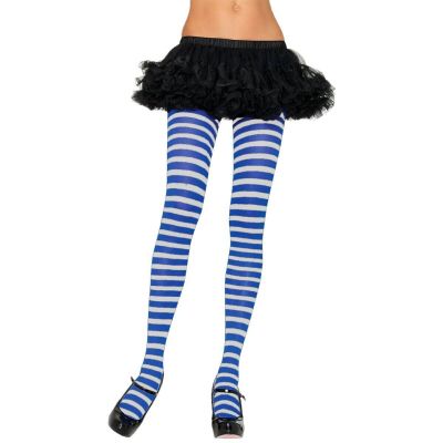 Striped Tights Adult Womens Nylon Pantyhose
