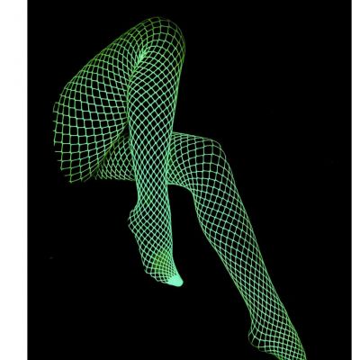 Glow in the dark! Stockings Neon Green goth rock kawaii club dancer outfit