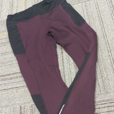 Active Life Leggings Women's Sz L Plum Purple Athletic Athleisure Workout Gym