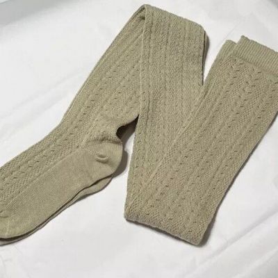 Free People Thigh High Knit Light Brown Stockings