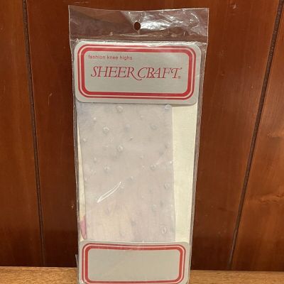 Sheer Craft fashion knee highs One size Fits all new old stock