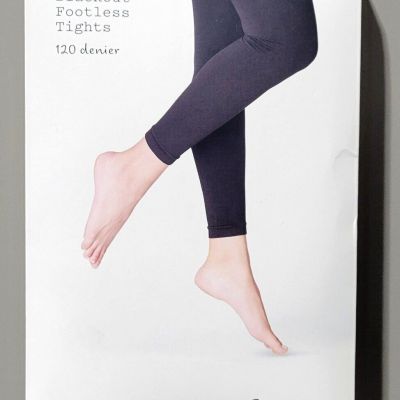 A New Day Women's Size M/L 120 Denier Blackout Footless Tights