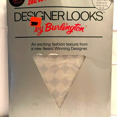 New In Package Burlington Designer Looks Mod Fashion Size M Nylons Please Read
