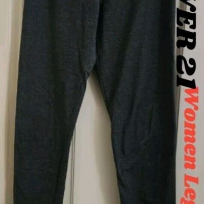 Forever 21 Dark Grey Gray Yoga Workout Leggings Pants Small