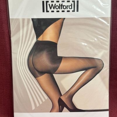 Wolford NWT Black Individual 10 Soft Control Top Tights Size M