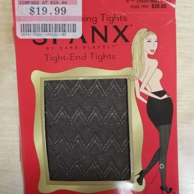 SPANX Tight-End Tights Patterned Smoke Size A by Sara Blakely