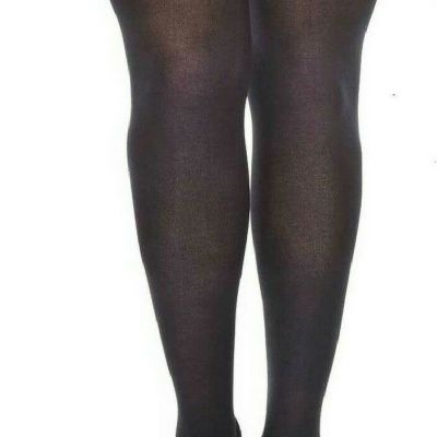 Plus Size Opaque OVER THE KNEE Thigh High STOCKINGS School Girl w or w/out BOWS