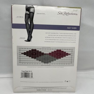 3 Hanes Silk Reflection Panty Hose NOS Style 717 Thigh High Style 720 Sandlefoot
