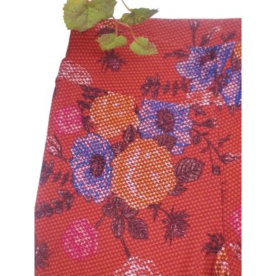 LuLaRoe Leggings TC Tall & Curvy Butter Soft Red Floral Print Womens Plus Size