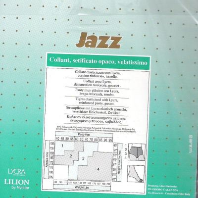 Italian Filodoro Jazz 15 Pantyhose. Ultra-Sheer. Matt. S, M, L, XL.4 Colors