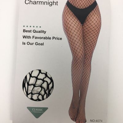 Charmnight Womens High Waist Tights Fishnet Stockings  Set of 2  One Size  A-17