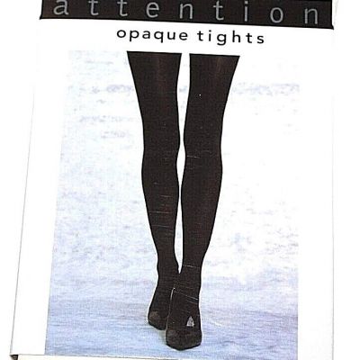 Attention White Opaque Control Top Tights  1 Pair  - Size M/L