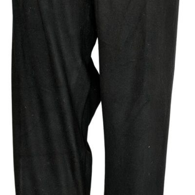 Cuddl Duds Women's Plus Sz Leggings 2X Flannel Fleece Seam Black A518560