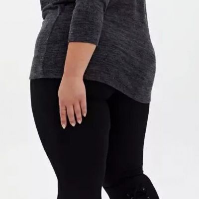 NWT Torrid Plus Size 3 3X 22/24 Premium Leggings - Corset Back Black