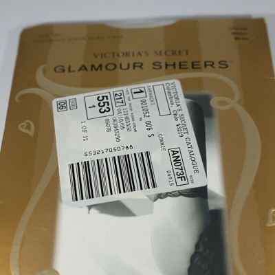 Victoria's Secret GlamourSheersLace TopThigh-High Stockings (Cream) Small