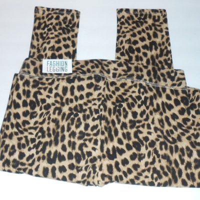 Victoria's Secret Pink Leopard Fashion Leggings + Short Sleeve Leopard T-Shirt S