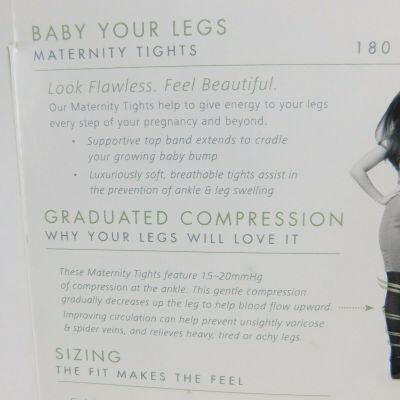 Insignia 'Baby Your Legs' Sz. A Maternity Compression Tights, Black NEW #621MA99