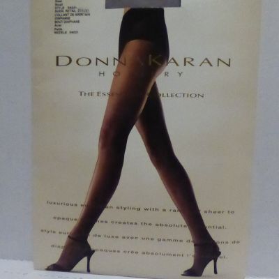Donna Karan Essential Collection Pantyhose Small Steel Color Sheer Control Top