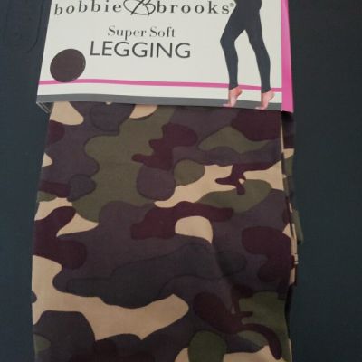 NEW BOBBIE BROOKS LADIES Super Soft LEGGINGS CAMO SIZE 2XL