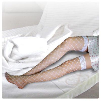 Sexy Lace Top Fish Net Stockings Pantyhose-Small Medium Large Net Multicolor
