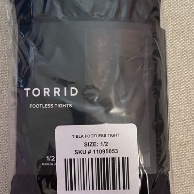 NWT torrid womens plus Footless Tights size 1/2