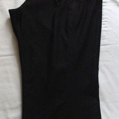SV/VW SIMPLY VERA VERA WANG Black Stretch Knit CROP Pant Sz 20W