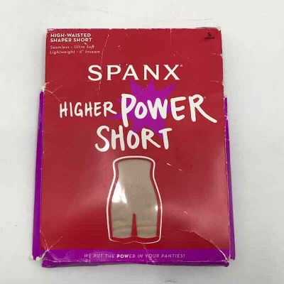 SPANX Higher Power Shaper Shorts S High Waist Seamless Shapewear Soft Nude 2745