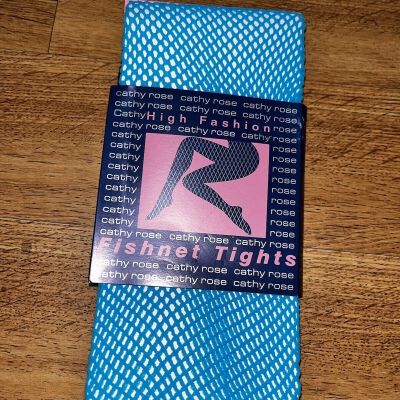 Fishnet tights pantyhose Cosplay  Vintage Aqua one size new