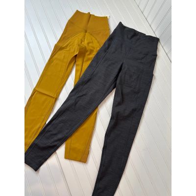 NWT Aerie Goals Ribbed & American Eagle 7/8 Everything Pocket Leggings Bundle XS