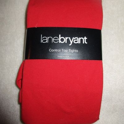 Lane Bryant Red Control Top Tights Size A-B NWT