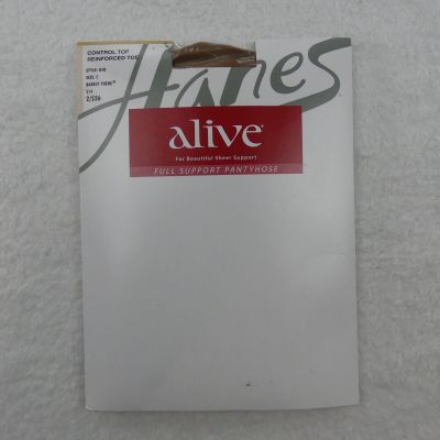 Hanes Pantyhose Womens C Barely There Sheer Control Top Alive Q00810 1 Pair