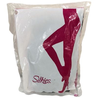 Silkies Pantyhose  with Control Top Medium Black 070206 USA (2 Pack)