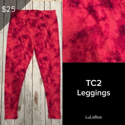 LuLaRoe NEW Leggings TC2 (Tall & Curvy 2) Buttery Soft Sz 18+ Colorful Tye Dye