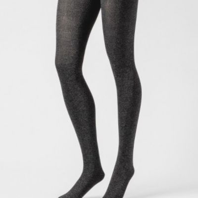 Women's Plaid Fashion Tights - A New Day - Ebony Black - M/L - S439