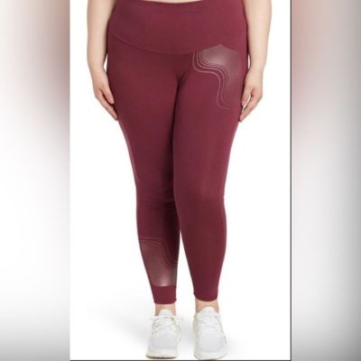 Adidas Holiday Burgundy Graphic Athletic Tights size 2x